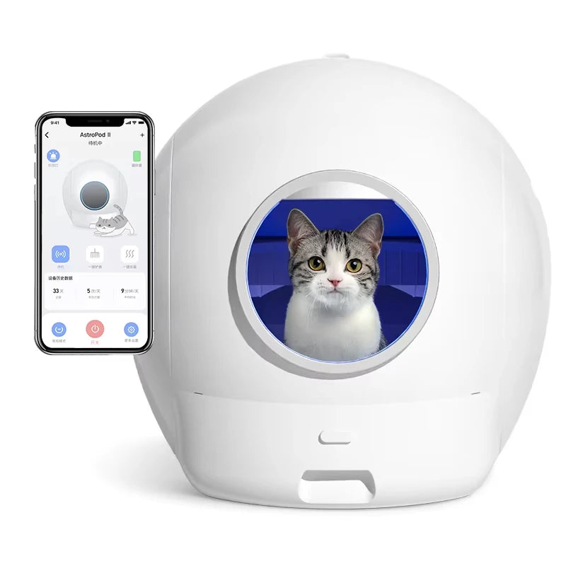 New Design Upgraded 2Nd Generation Extra Large Automatic Cat Toilet Box App Control Intelligent Smart Self Cleaning Litter Box