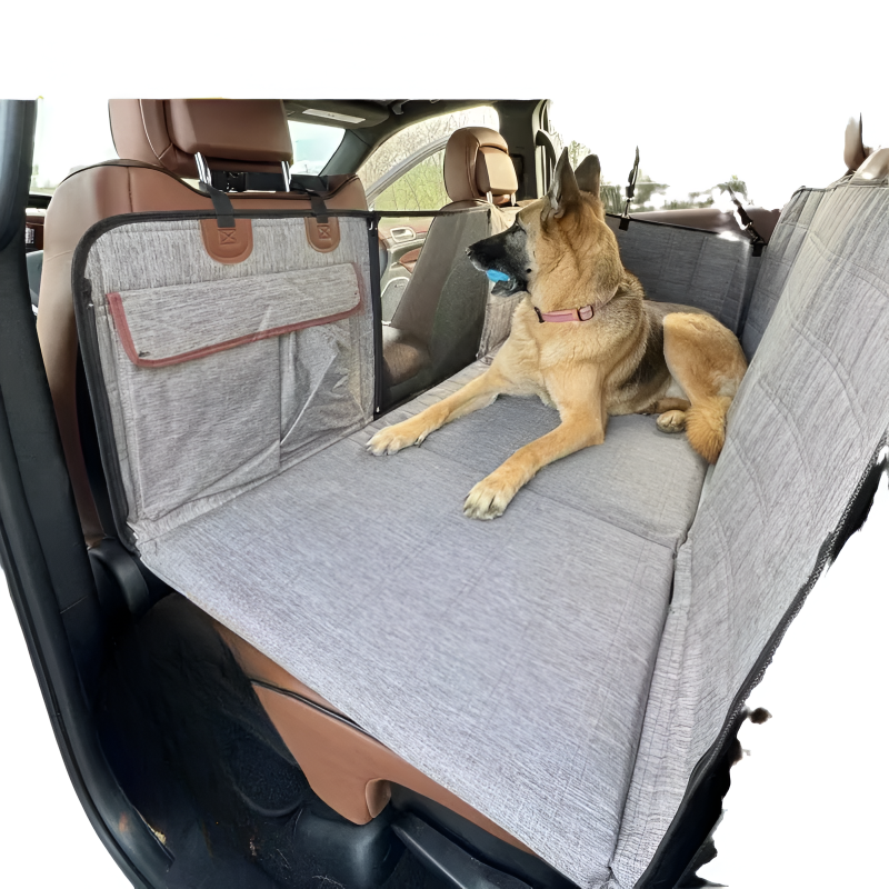 Extended Rear Seat Car Mat with Support for Dogs