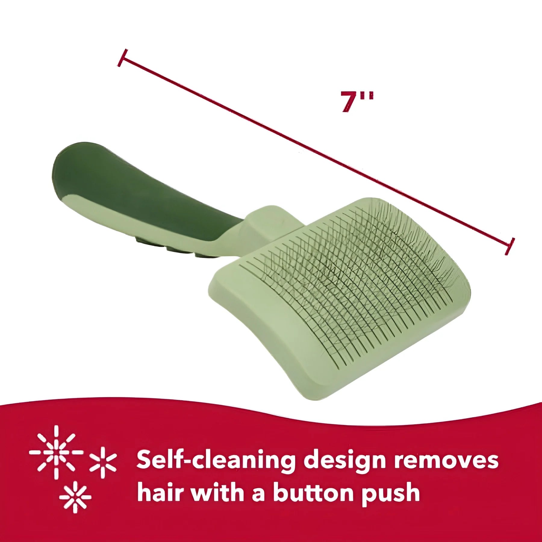 - Safari - Cat Self-Cleaning Slicker Brush - Cat Grooming Supplies