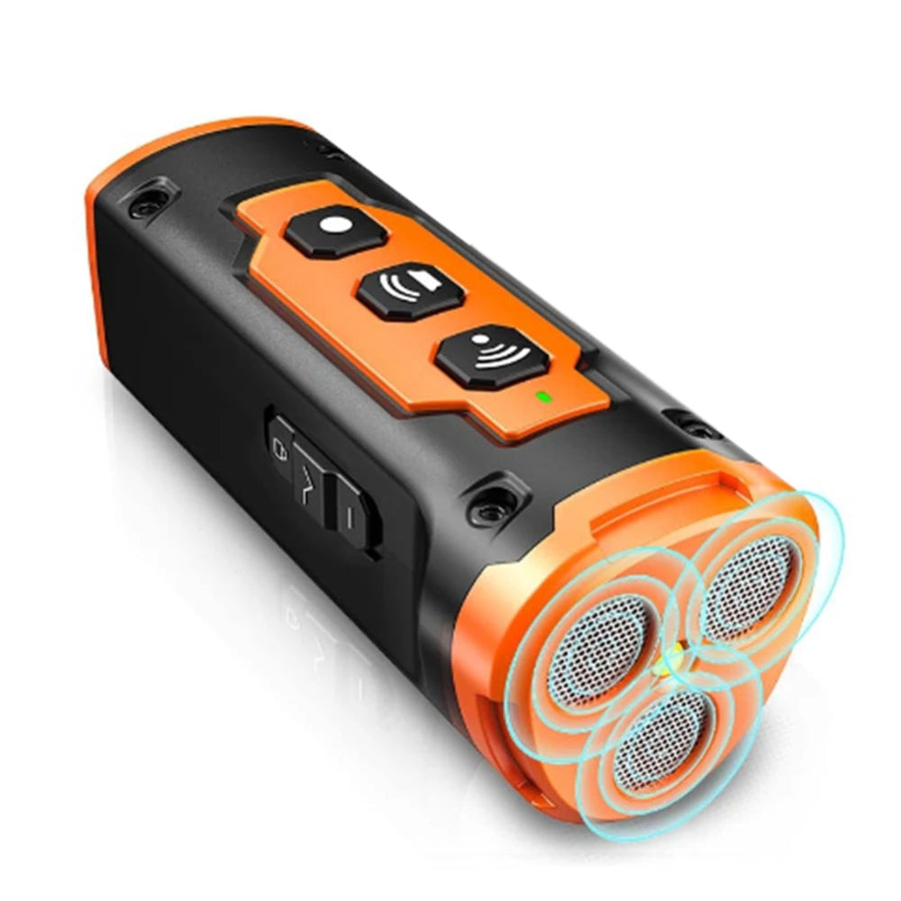 Ad04-Popular Pet Dog Repeller Ultrasonic Dog Training Device Rechargeable anti Dog Bark Deterrent Device with LED Flashlight(Ora