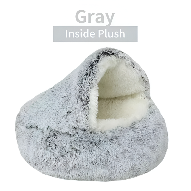 Ultra-Soft Plush Round Bed for Cats & Small Dogs