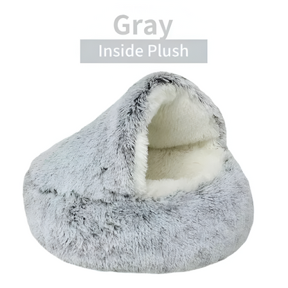 Ultra-Soft Plush Round Bed for Cats & Small Dogs