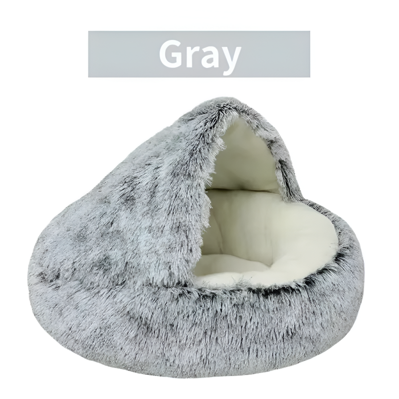 Ultra-Soft Plush Round Bed for Cats & Small Dogs