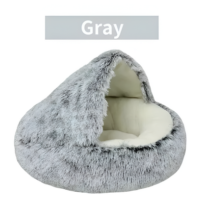 Ultra-Soft Plush Round Bed for Cats & Small Dogs