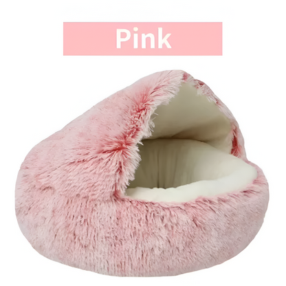 Ultra-Soft Plush Round Bed for Cats & Small Dogs